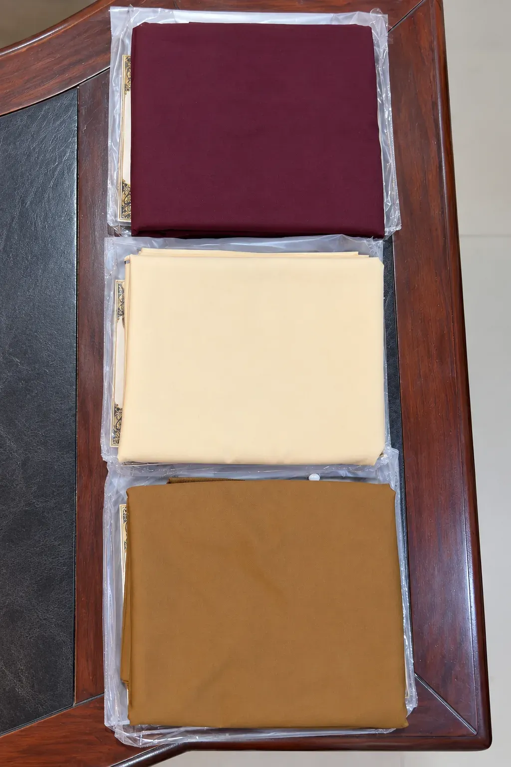 Maroon, Light Camel and Camel